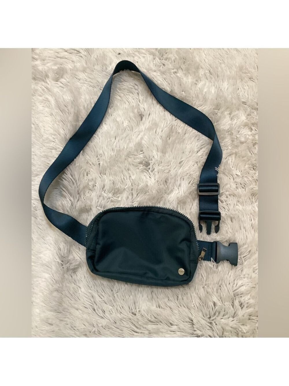 Studio NYC dark teal crossbody belt bag adjustable strap